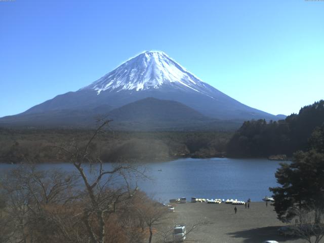 精進湖からの富士山