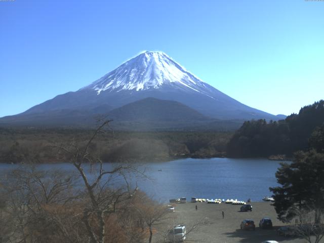 精進湖からの富士山