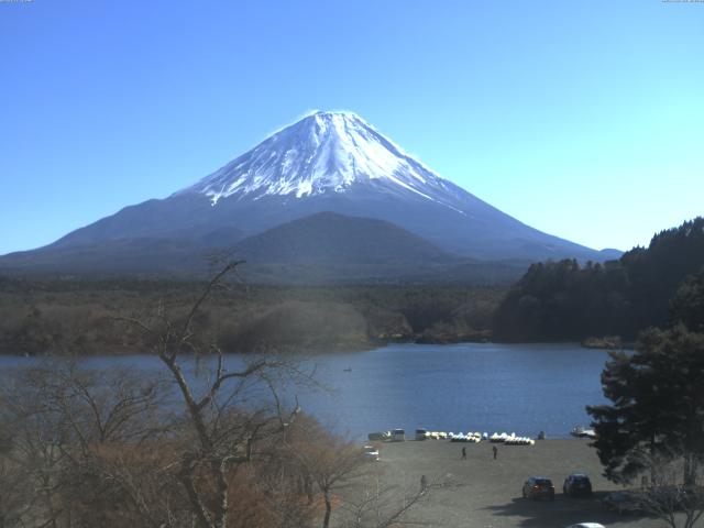精進湖からの富士山