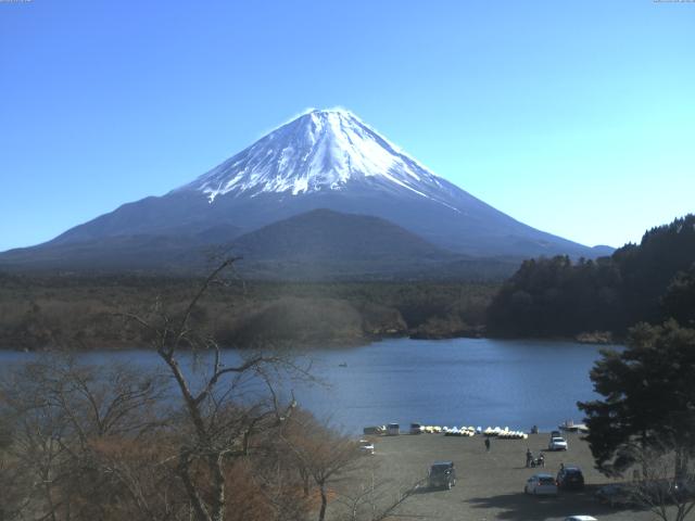 精進湖からの富士山