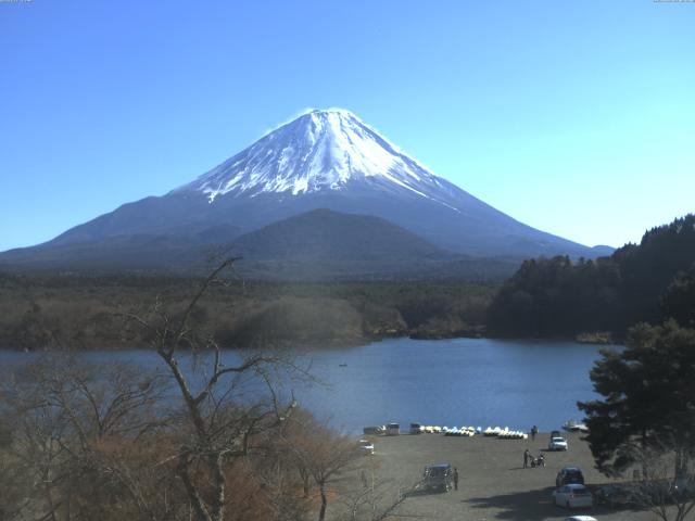 精進湖からの富士山
