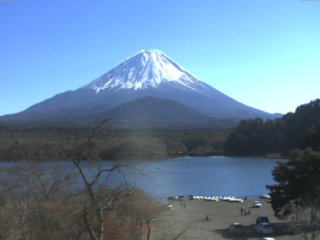 精進湖からの富士山