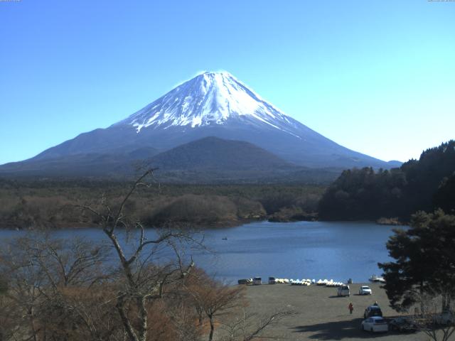 精進湖からの富士山