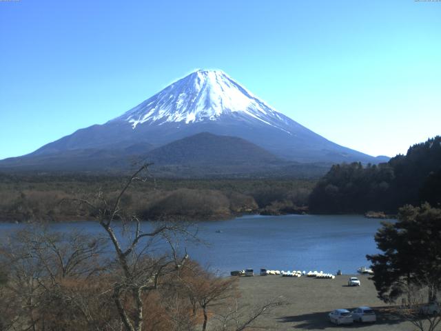 精進湖からの富士山