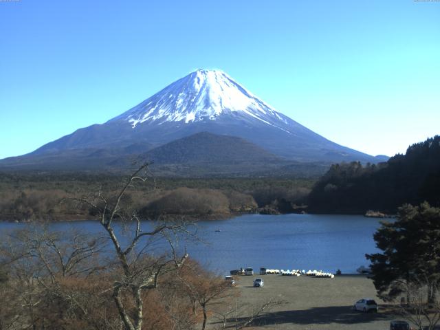 精進湖からの富士山