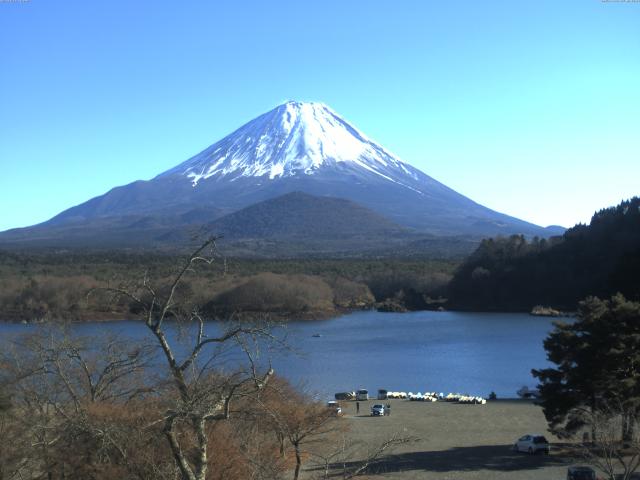 精進湖からの富士山
