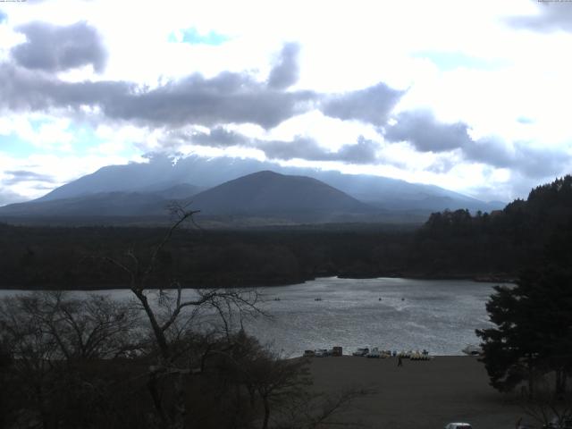 精進湖からの富士山