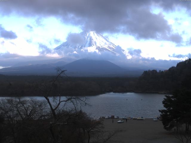 精進湖からの富士山