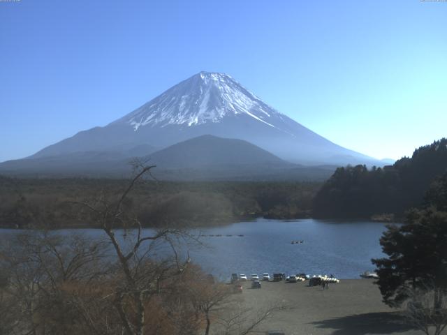 精進湖からの富士山