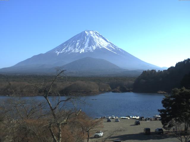 精進湖からの富士山