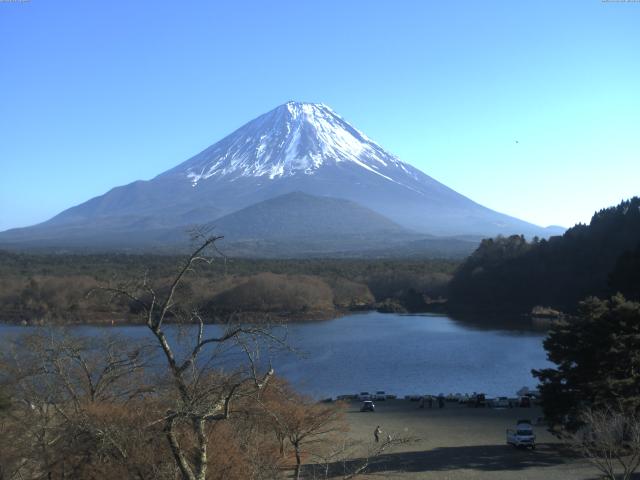 精進湖からの富士山