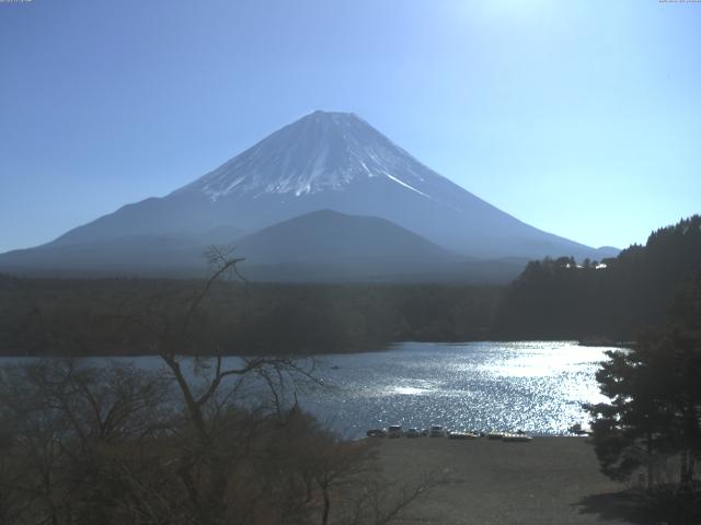 精進湖からの富士山