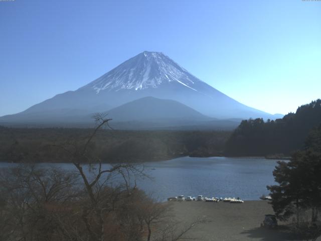 精進湖からの富士山