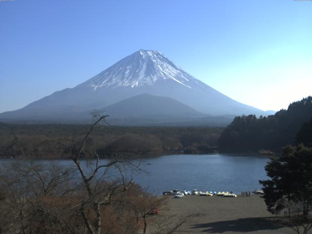 精進湖からの富士山