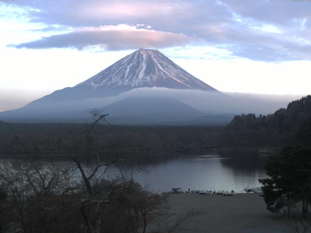 精進湖からの富士山