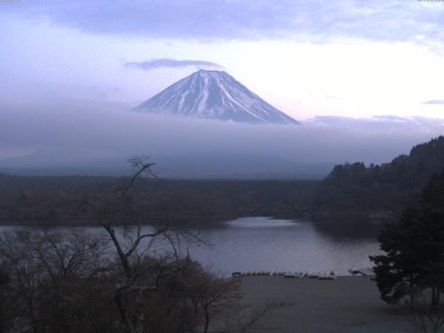 精進湖からの富士山