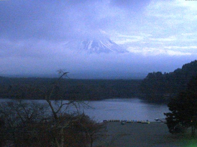 精進湖からの富士山