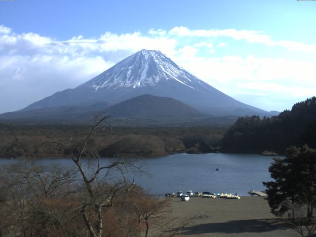 精進湖からの富士山