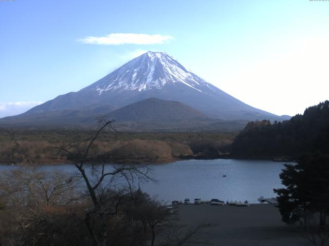 精進湖からの富士山