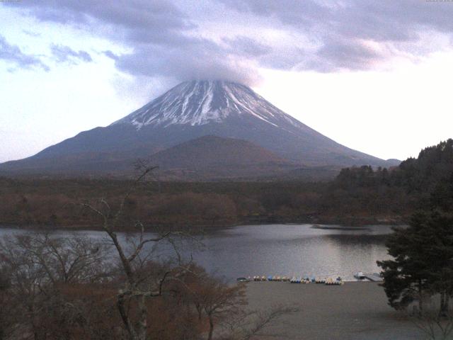 精進湖からの富士山