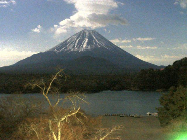 精進湖からの富士山