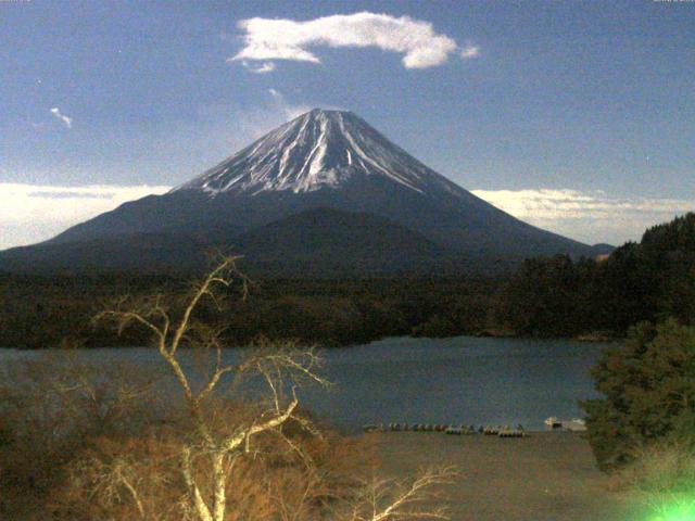 精進湖からの富士山