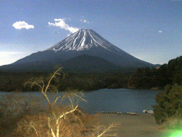 精進湖からの富士山
