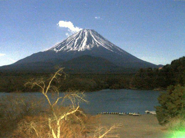 精進湖からの富士山