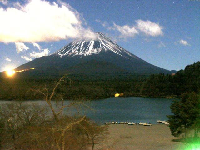 精進湖からの富士山
