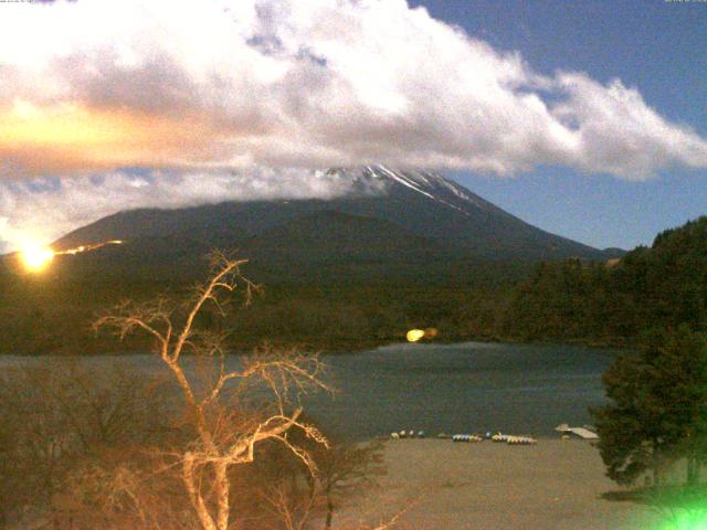 精進湖からの富士山