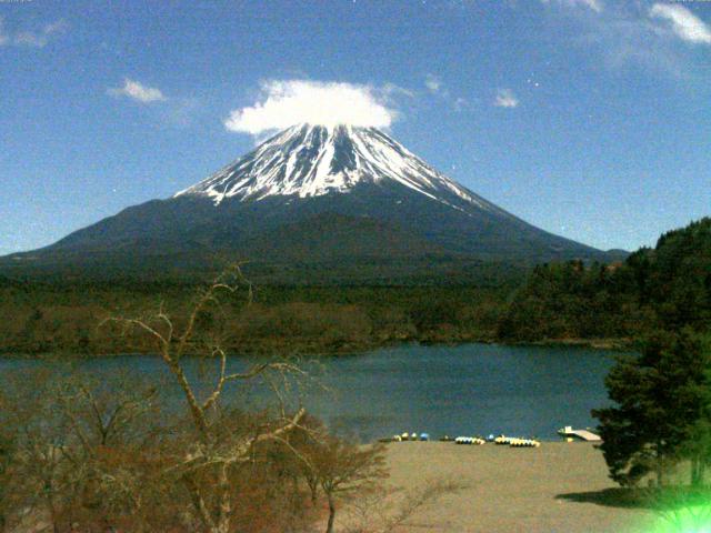 精進湖からの富士山