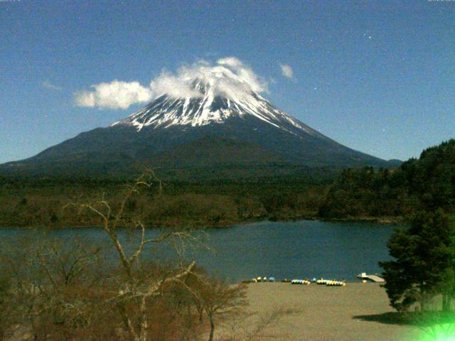 精進湖からの富士山