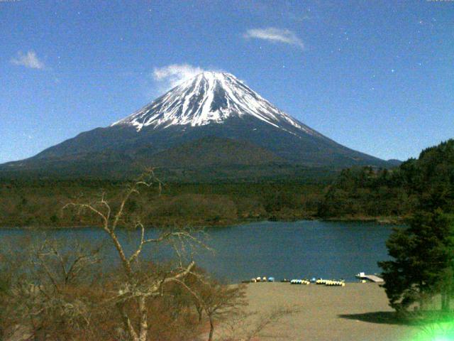 精進湖からの富士山
