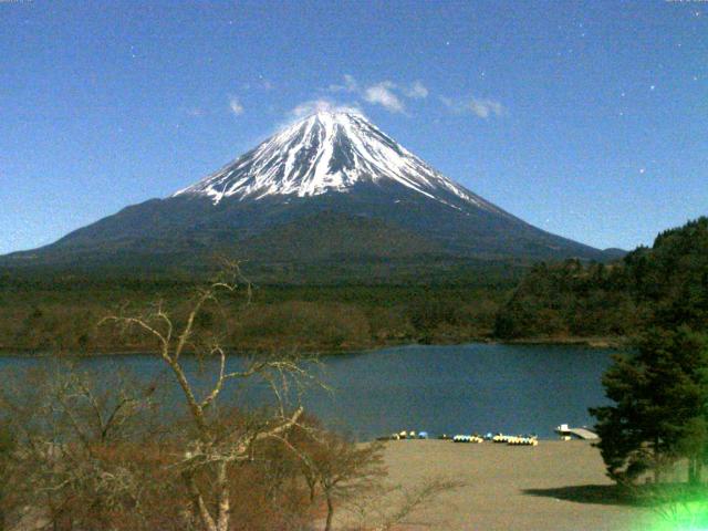 精進湖からの富士山