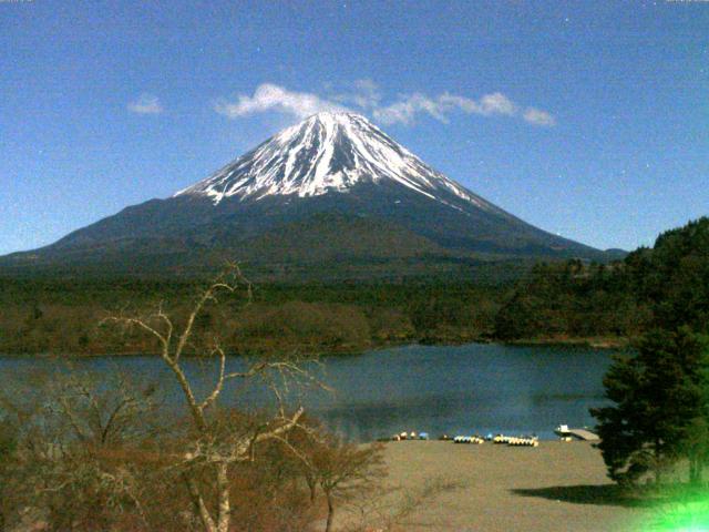 精進湖からの富士山