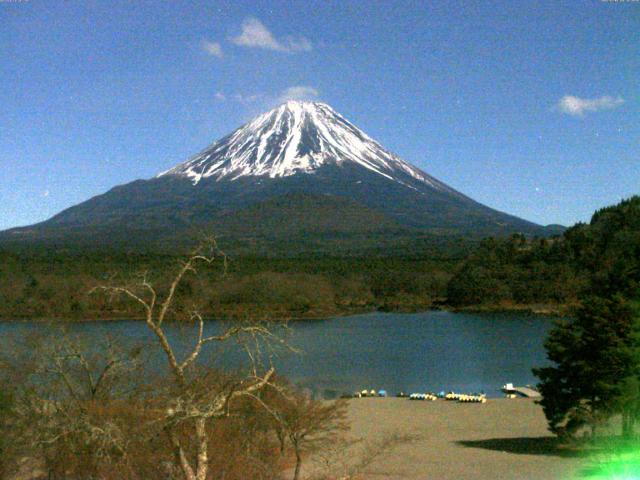 精進湖からの富士山