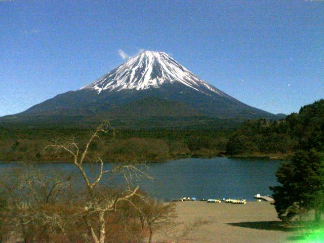 精進湖からの富士山