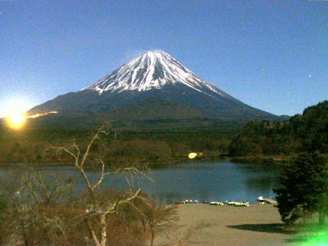 精進湖からの富士山