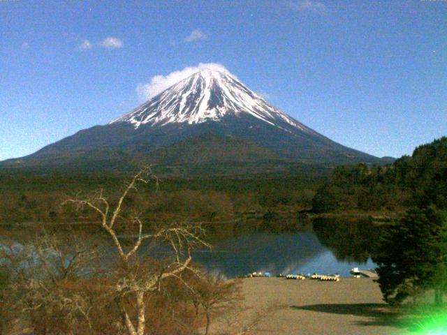 精進湖からの富士山