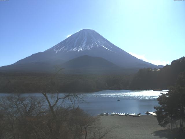 精進湖からの富士山