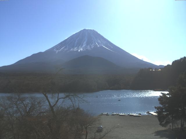精進湖からの富士山