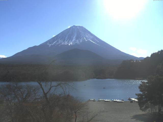 精進湖からの富士山
