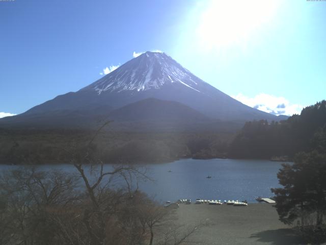 精進湖からの富士山