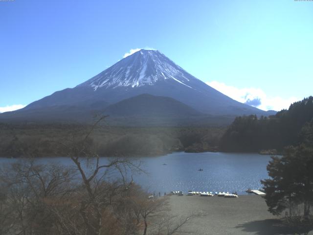 精進湖からの富士山