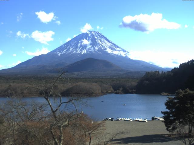 精進湖からの富士山