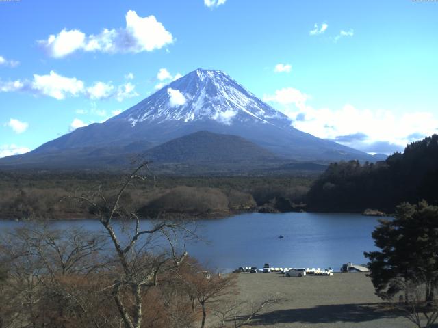 精進湖からの富士山