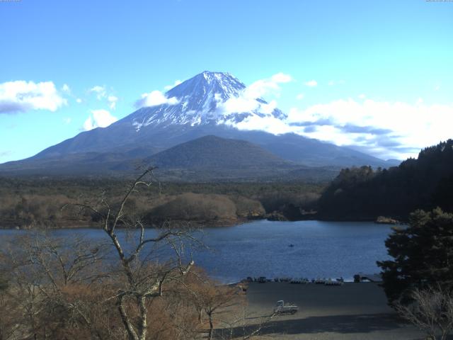 精進湖からの富士山