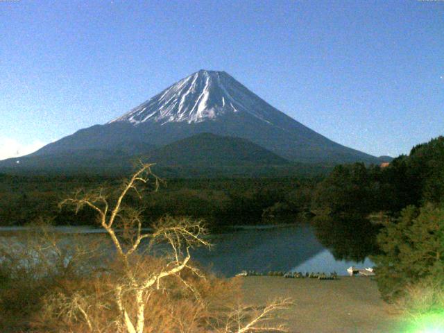 精進湖からの富士山