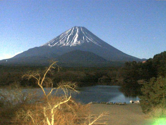 精進湖からの富士山