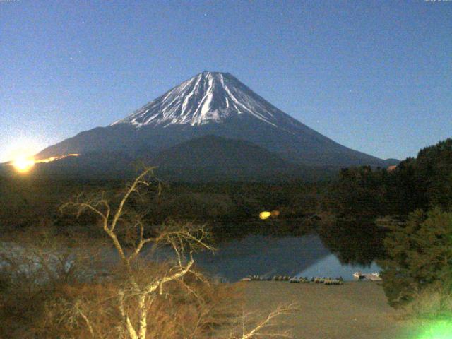 精進湖からの富士山
